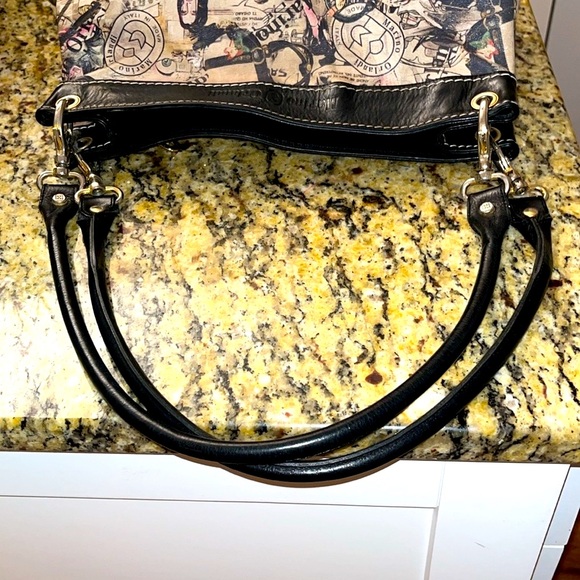 Sold Jenn EUC Authentic Rare Marino Orlandi Leather Logo Designer Handbag 14X16 - Picture 3 of 6